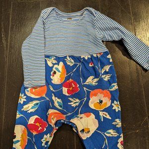 Tea Collection Blue Floral Romper